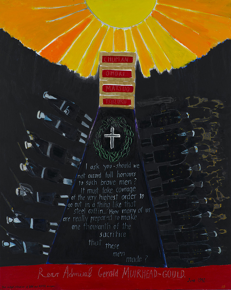 15 Ken Done ATTACK The funeral, 2011, oil and acrylic on canvas, 152 x 122cm