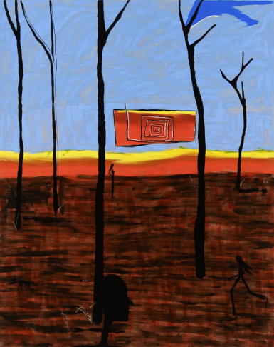 Mia Boe, Portal 2025, synthetic polymer paint on linen, courtesy the artist and Roslyn Oxley9 Gallery, Sydney.